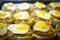 Spanish cuisine egg tapas dishes in restaurant