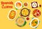 Spanish cuisine seafood and meat dishes icon