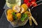 Spanish Cuisine. Tapas. Ham croquettes. Croquetas de jamon