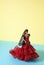 Spanish doll dressed as a typical flamenco dancer