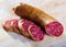 Spanish dried pork sausage Salchichon