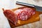 Spanish dry cured pork sausage Salchichon