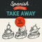 Spanish food illustrations - tapas for restaurant