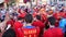 Spanish football fans before final match of European Football Championship