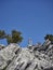 The Spanish Forestry Ranger Monument at Del Guarda Forestal Viewpoint in Andalusia.