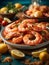 Spanish Gambas al ajillo, tender shrimp cooked with garlic, sherry, parsley and lemon