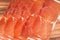 Spanish jamon iberico sliced