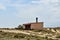 spanish landscape view of european countryside in bardenas reales desert park spain