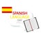 Spanish language day flag and books for study