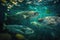 Spanish Mackerel Fish Underwater Lush Nature by Generative AI