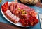 Spanish meat antipasto platter