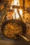 Spanish migas casserole at fireplace