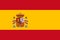 Spanish national flag. Official flag of Spain, accurate colors