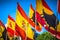 Spanish national official flags. Patriotic symbol