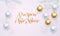 Spanish New Year Prospero Ano Nuevo white decoration golden greeting