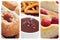 Spanish pastries collage
