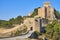 Spanish picturesque medieval fortress and tower in Alarcon. Tourism. Spain