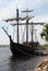 Spanish Sailing Ship with Sails from History