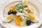 Spanish salt cod orange and olive salad