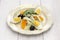 Spanish salt cod orange and olive salad