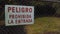 spanish sign Peligro Prohibida la entrada