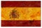 Spanish Spain Flag Grunge Tin