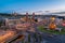 Spanish Square aerial view in Barcelona