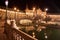 Spanish Square (Plaza de Espana) in Sevilla at night, Spain