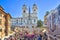 The Spanish Steps in Rome, Italy.