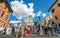 At the Spanish Steps Scalinata di Trinita dei Monti in Rome Italy