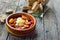 Spanish tapa with chorizo