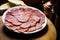 Spanish tapa with several premium sausages such as ham and loin.