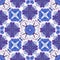 Spanish traditional ornament, Mediterranean seamless pattern, tile design, vector illustration.