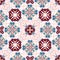 Spanish traditional ornament, Mediterranean seamless pattern, tile design, vector illustration.