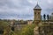 Spanish Turret by the Three Towers, historic monument build in the 17th century in Luxembourg UNESCO World Heritage Site