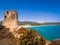 The Spanish watchtower of Porto Giunco, Villasimius, Sardinia, I