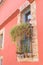 Spanish window with cacti