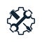 spanner, repair, wrench, industry, screwdriver, gear, settings, equipment, service, maintenance, work tool icon