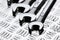 Spanners steel background B