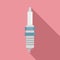 Spark plug icon, flat style