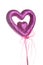 Sparkle purple love heart.