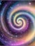 sparkle rainbow fairy dust spiral swirl. Glitter shimmer galaxy spin. Magical background