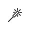 Sparkler firework line icon