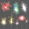 Sparkler vector sparkling celebration of christmas new year party sparklets illustration set of sparkled firework spark