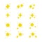 Sparkles icon collection for design element and decorative