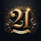 Sparkling 21st Birthday Celebration in Gold