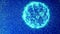 Sparkling Blue Plexus Swaying Spheres