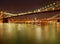 Sparkling Brooklyn Bridge by night