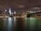 Sparkling Brooklyn Bridge by night