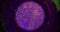sparkling bubble blur glitter frame neon purple